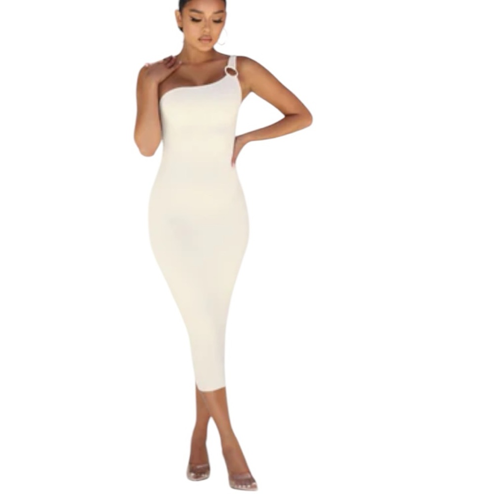 Fashion Nova Emma Snatched Ribbed Midi Dress